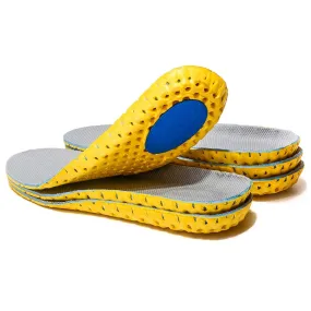 3 Pairs Elastic Shock Absorbing Shoe Insoles Breathable Honeycomb Sneaker Inserts Sports Shoe Insole Replacement Insoles for Men and Women 3 Pairs UK3-6