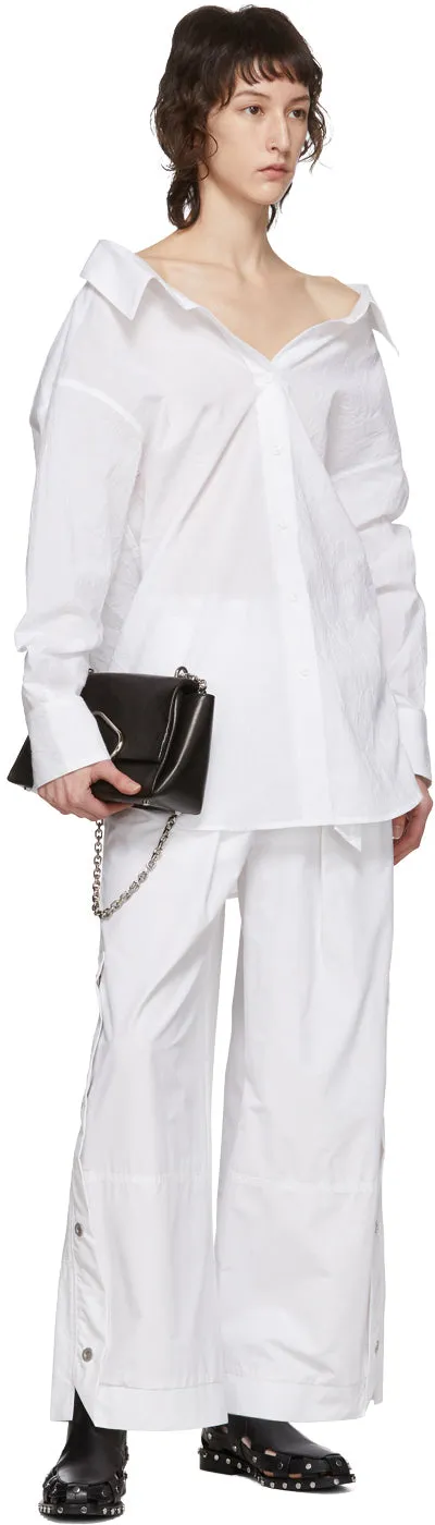 3.1 Phillip Lim White Belted Utility Snap Trousers