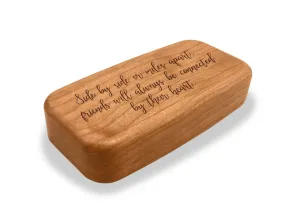 4" Med Wide Cherry - Quote -Friendship