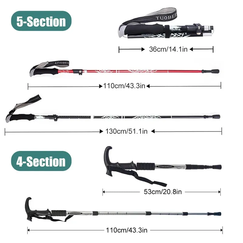 5-Section Portable Trekking Pole