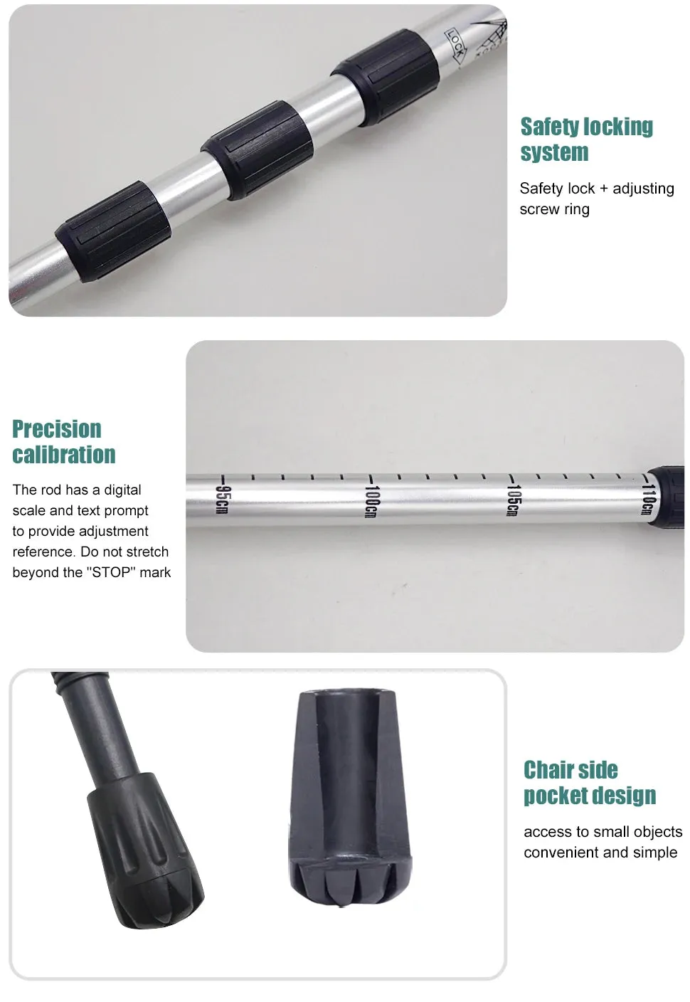 5-Section Portable Trekking Pole