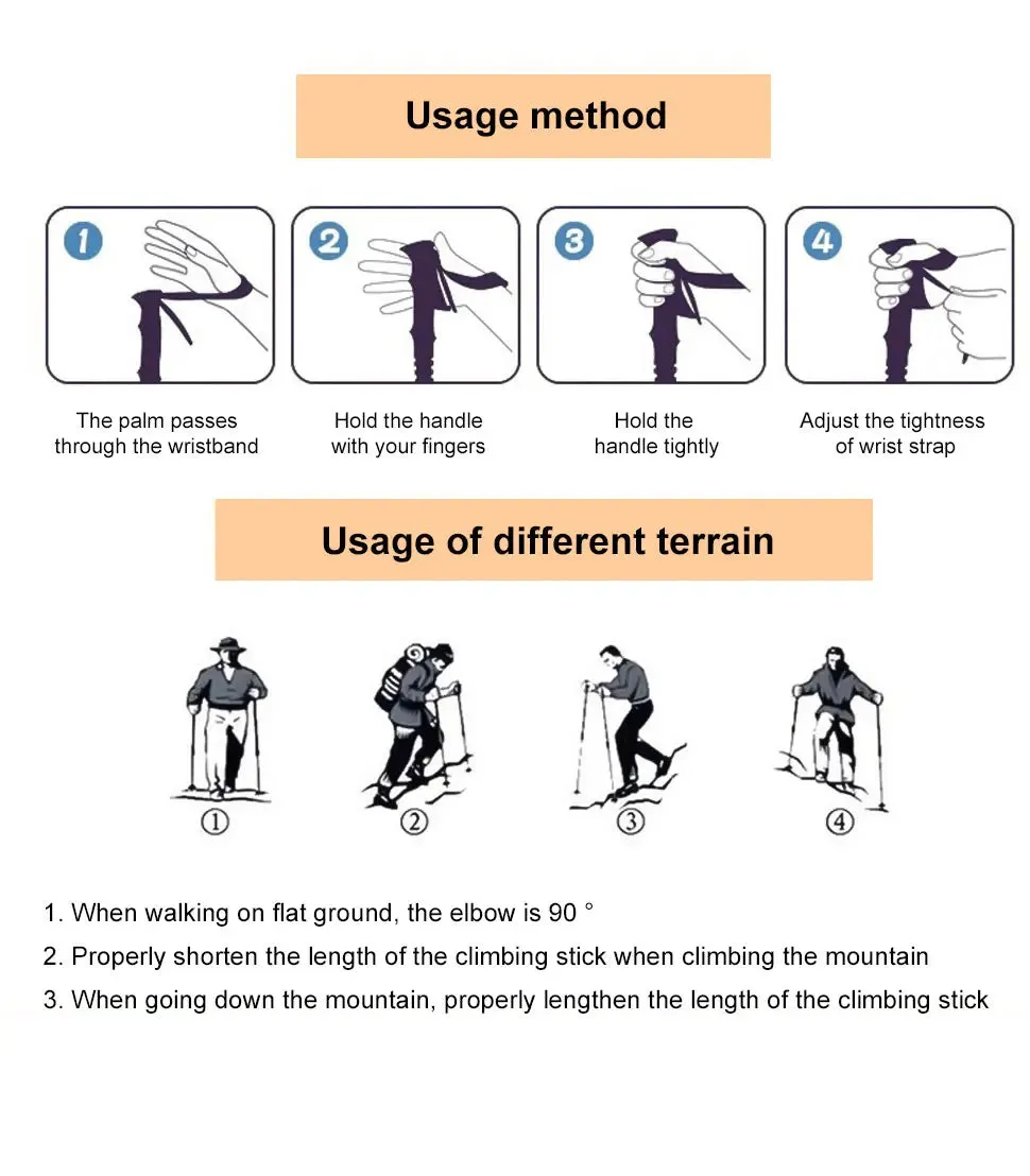 5-Section Portable Trekking Pole