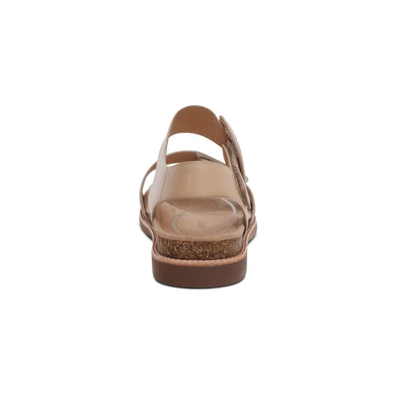 Aetrex Women's Claire Sandals- Champagne