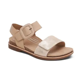 Aetrex Women's Claire Sandals- Champagne
