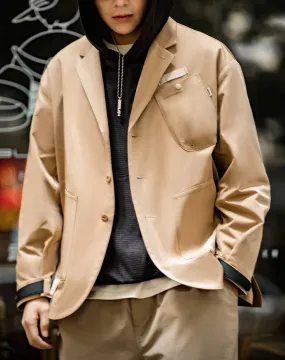 American Casual Multi-Pocket Functional Loose Men's Coat