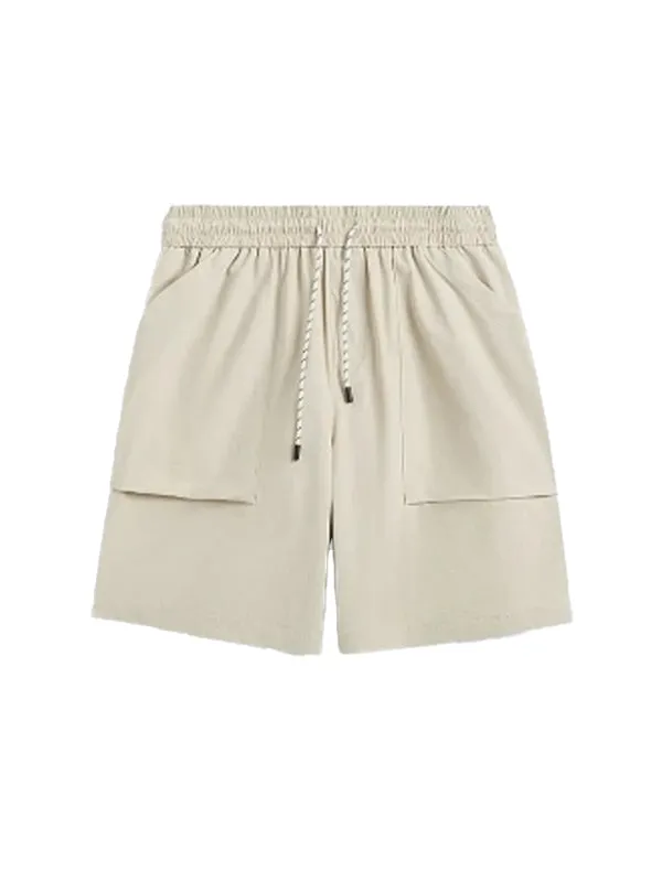 Apricot Lightweight Shorts with Large Pockets