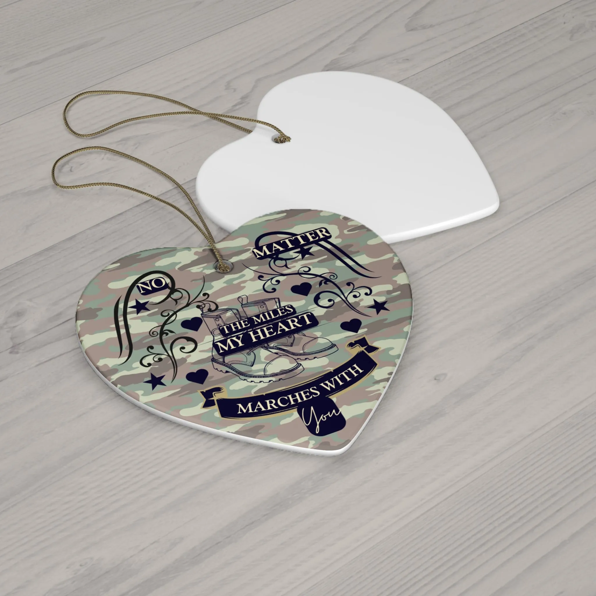 Army Valentine Ornament - Deployment Gift for Soldiers & Military Spouses