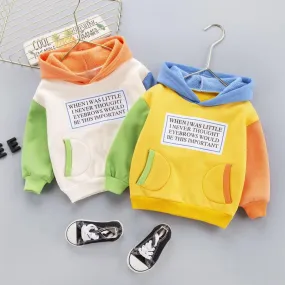 Autumn and winter children's hooded vests plus velvet to keep warm