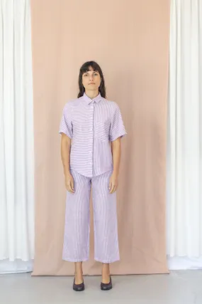 Bajo Shirt- Lilac Stripe