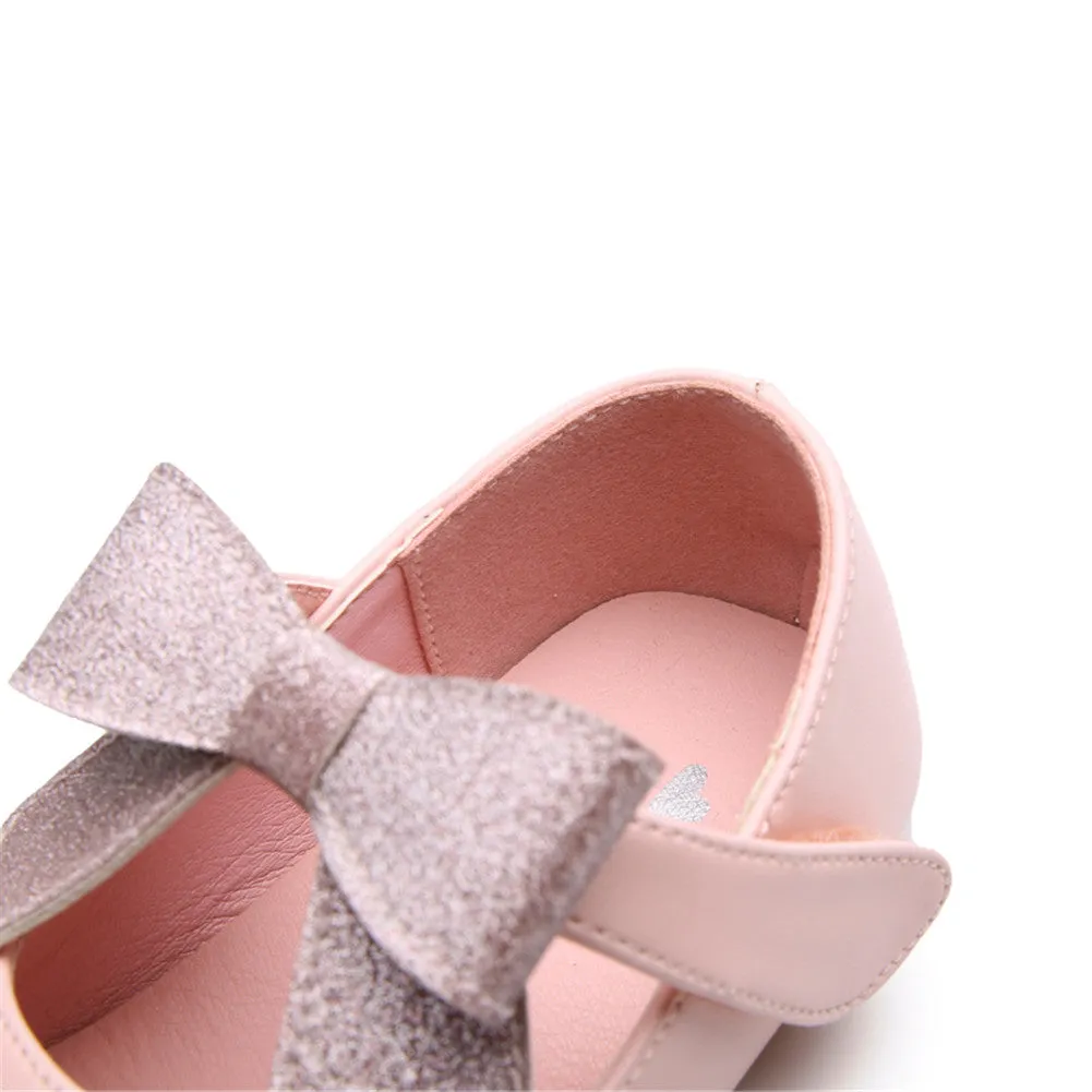 Ballerina Dressy Flat Girls Hook and Loop Party Mary Jane