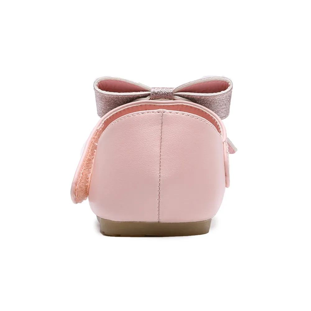 Ballerina Dressy Flat Girls Hook and Loop Party Mary Jane