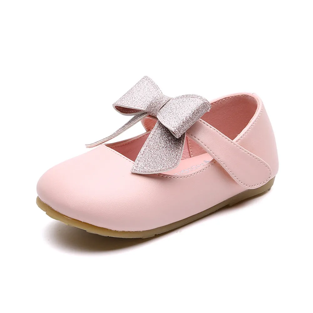 Ballerina Dressy Flat Girls Hook and Loop Party Mary Jane