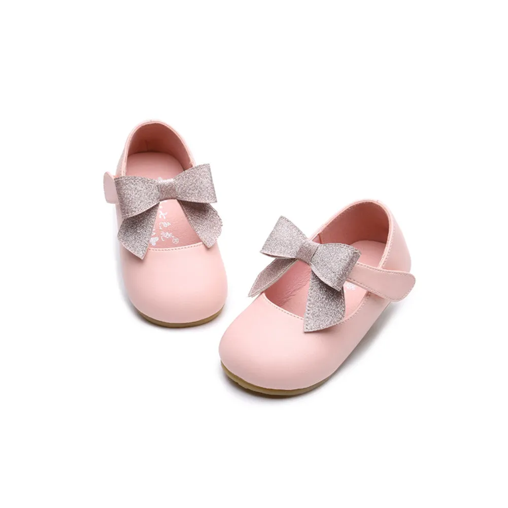 Ballerina Dressy Flat Girls Hook and Loop Party Mary Jane