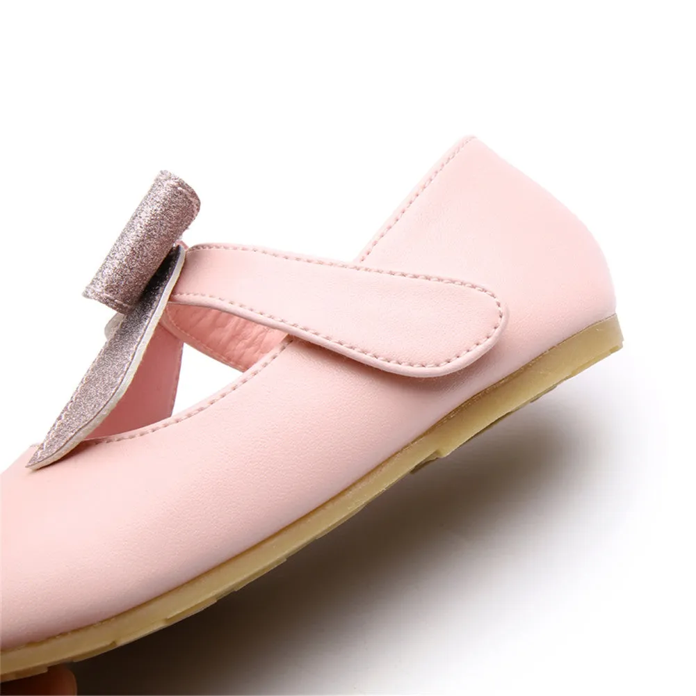 Ballerina Dressy Flat Girls Hook and Loop Party Mary Jane