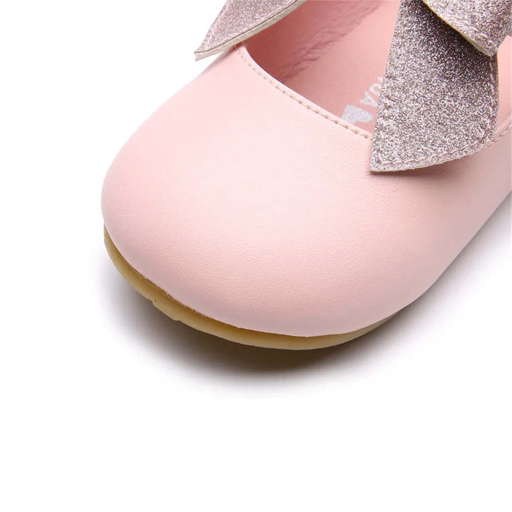 Ballerina Dressy Flat Girls Hook and Loop Party Mary Jane