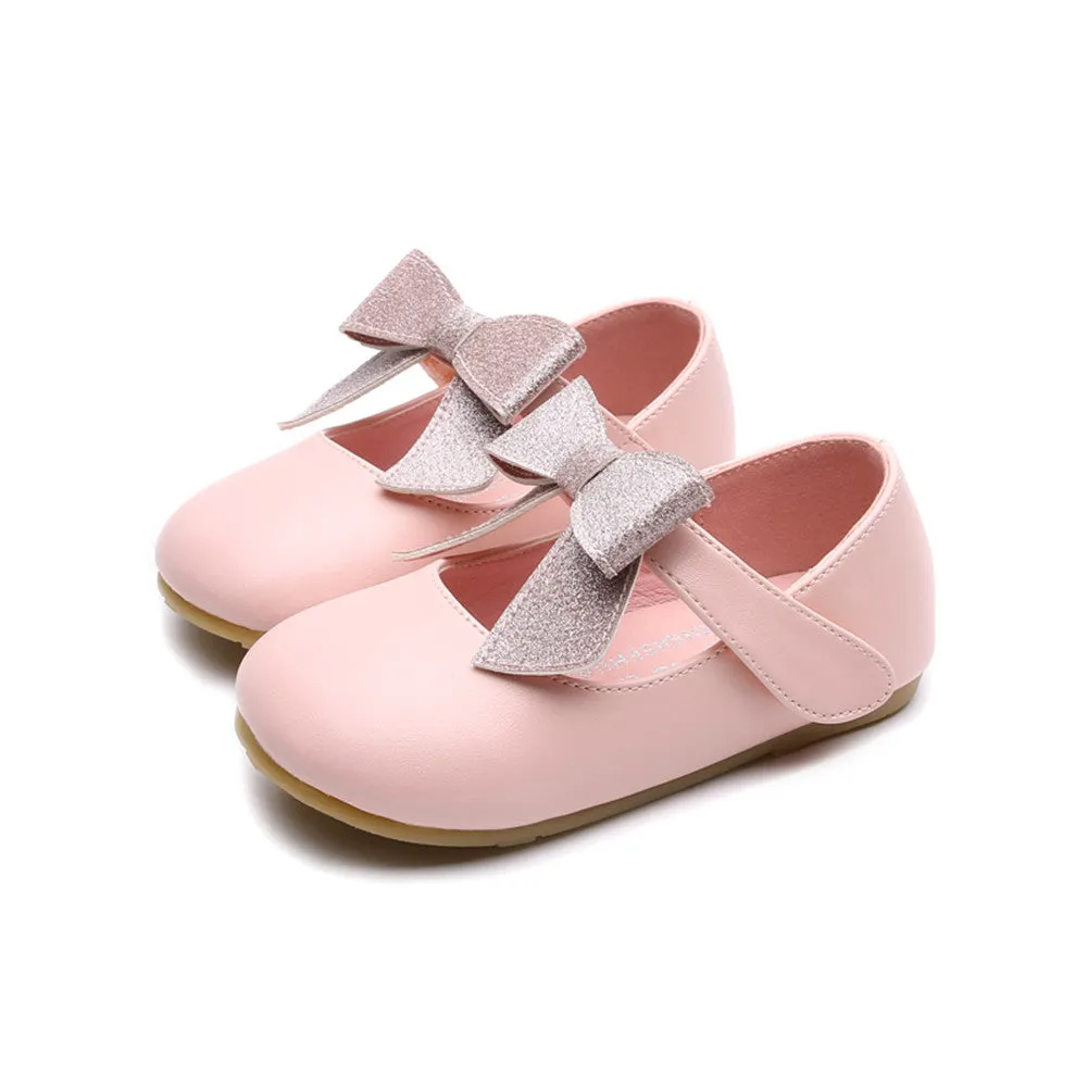 Ballerina Dressy Flat Girls Hook and Loop Party Mary Jane