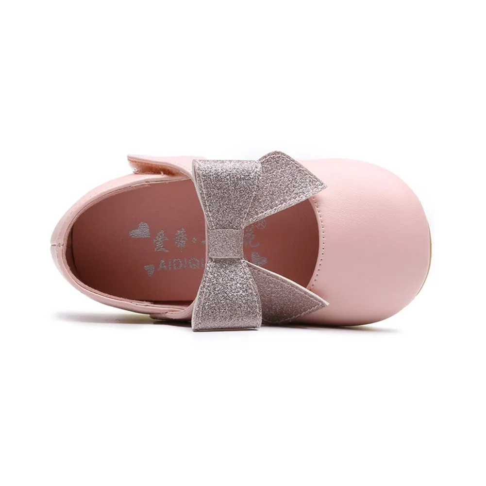Ballerina Dressy Flat Girls Hook and Loop Party Mary Jane