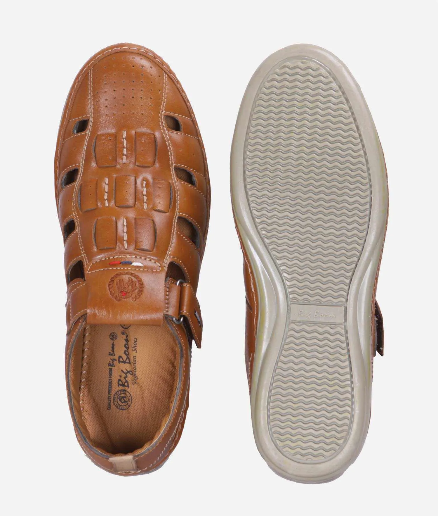 Big Boon Men's sandal Roman Casual Sandal Velcro style