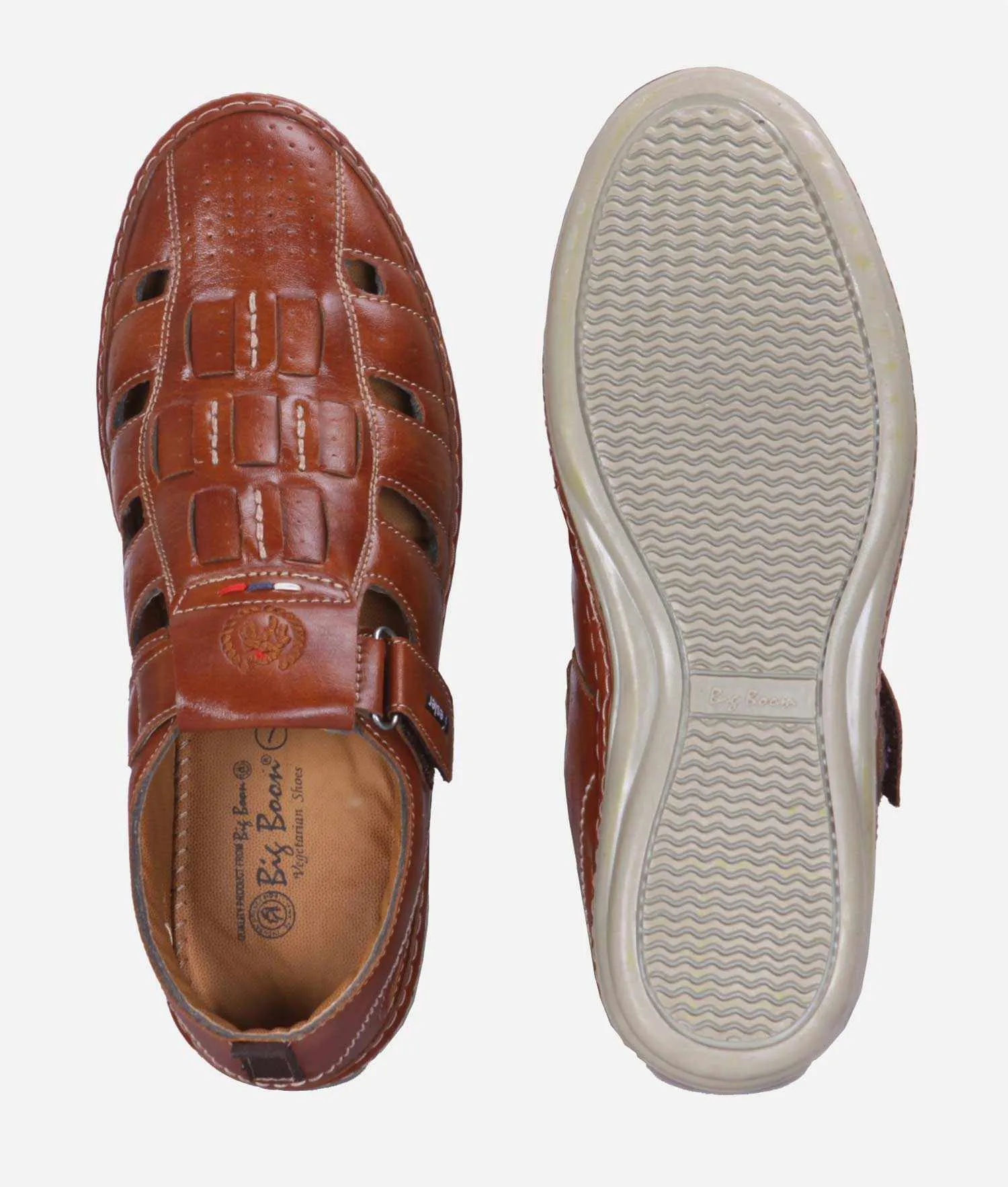 Big Boon Men's sandal Roman Casual Sandal Velcro style