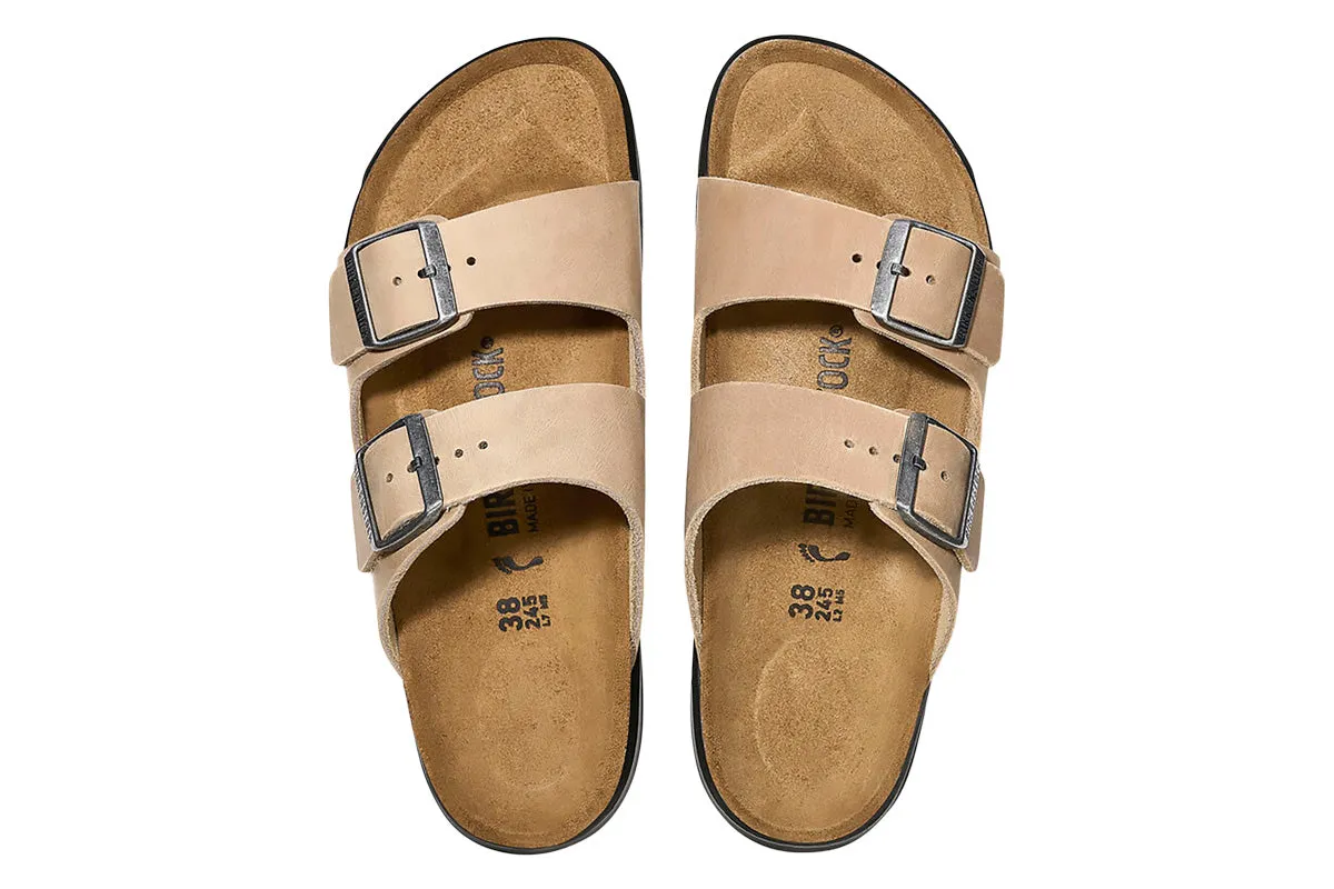 Birkenstock Arizona Cross Town R Tabacco Brown Oiled Leather Womens