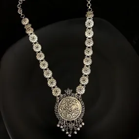 Black Oxidized Necklace Set 11787-7961