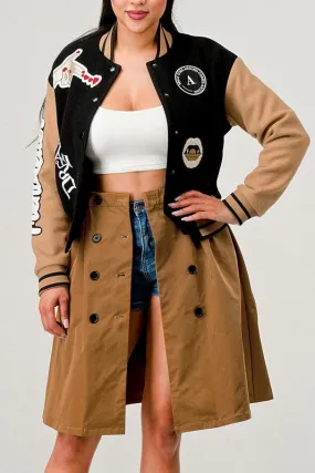 Black Queen letterman Jacket
