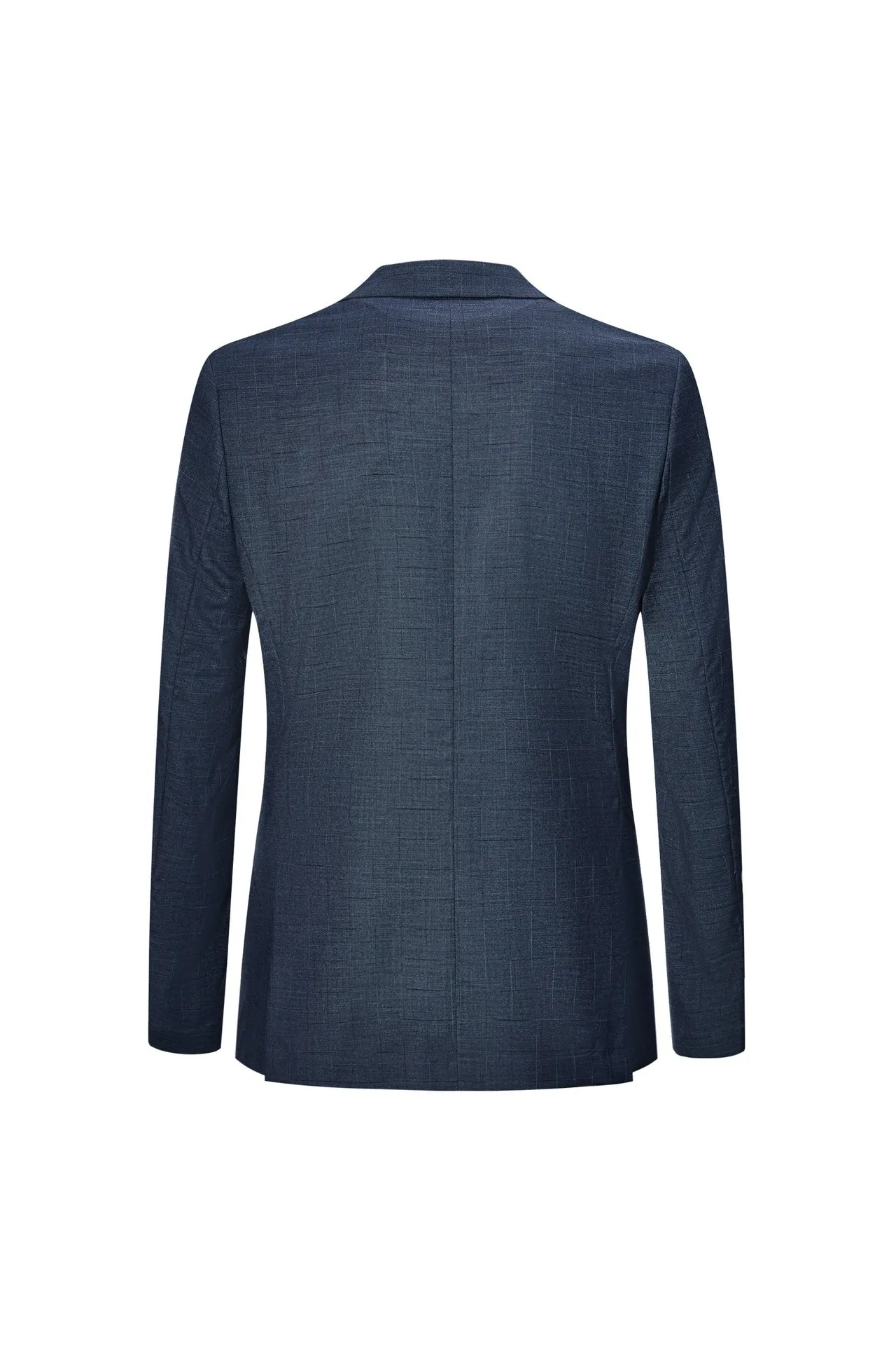 Blended Stretch Prince of Whales Check Suit in Slim Fit