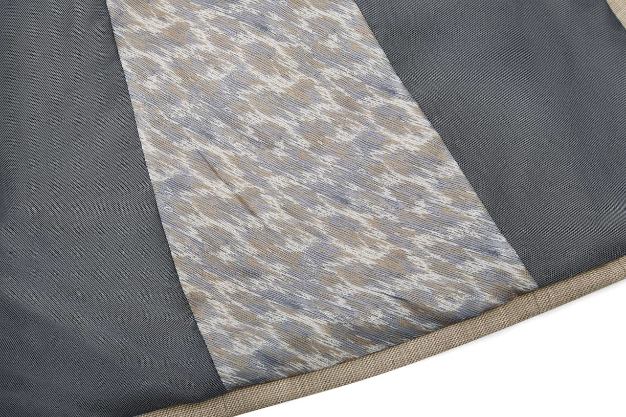 Blended Stretch Textured Suit in Regular Fit