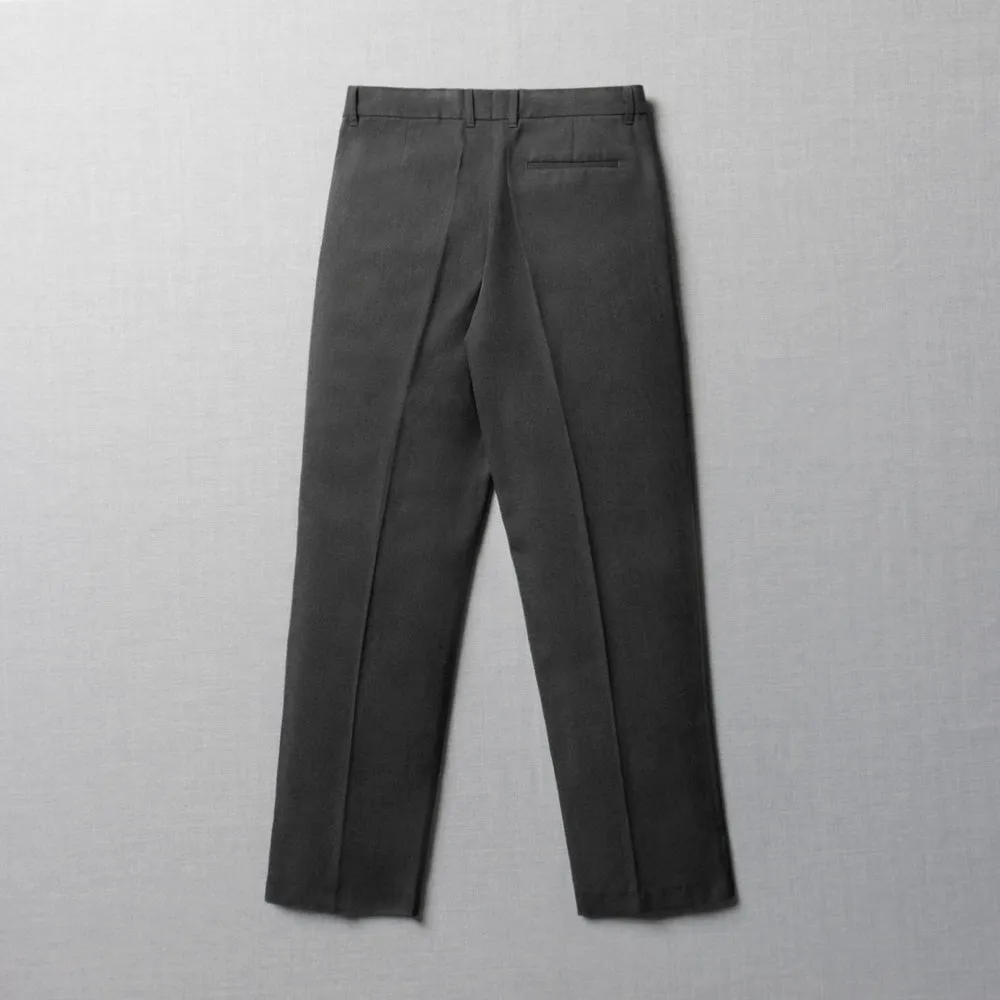 Boys Regular Fit School Pants Grey Toughees