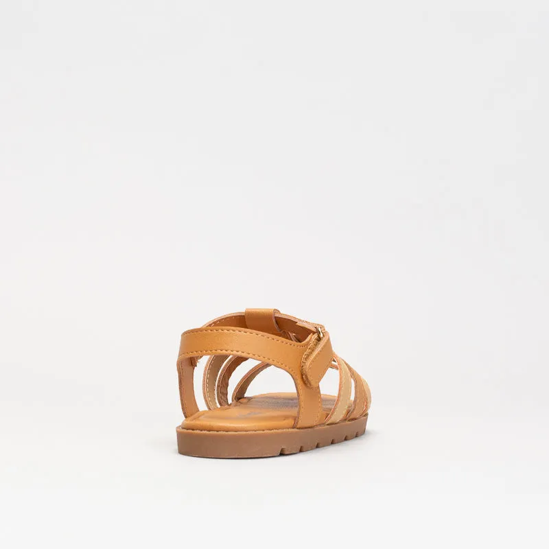 Boys Tan Multi Strap Sandal_ 154784