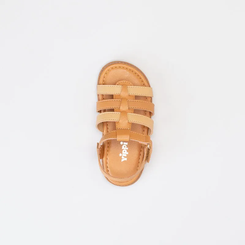 Boys Tan Multi Strap Sandal_ 154784
