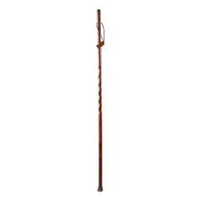 Brazos™ Twisted Oak Trekker Handcrafted Walking Stick, Red, 55-Inch
