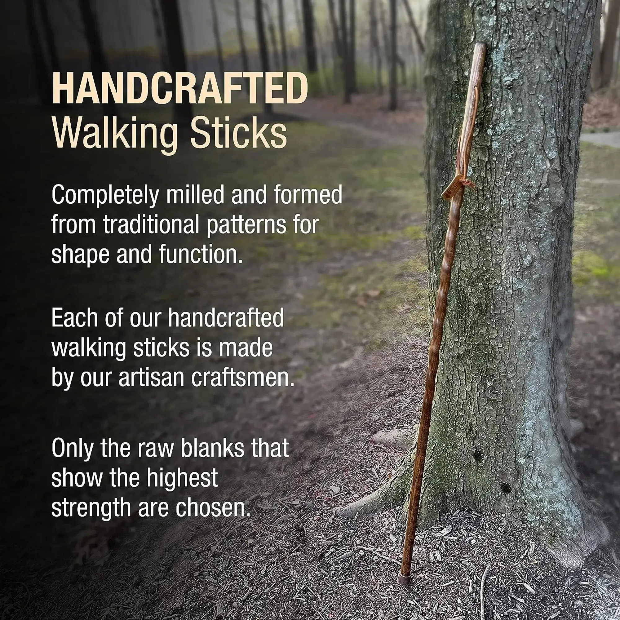 Brazos™ Twisted Oak Trekker Handcrafted Walking Stick, Red, 55-Inch