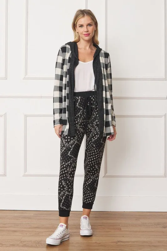 Buffalo Plaid Hooded Cardigan *Online Only*
