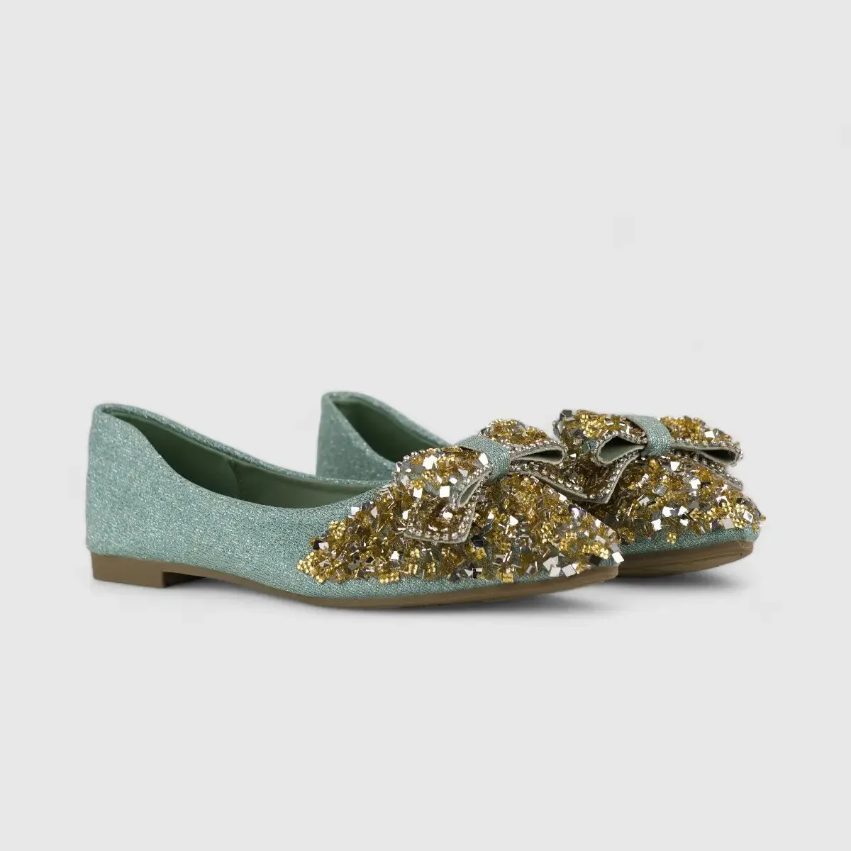 Bulbul Bling Pump Green HAR020