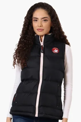 Canada Weather Gear Fleece Lined Collar Bubble Vest - Navy