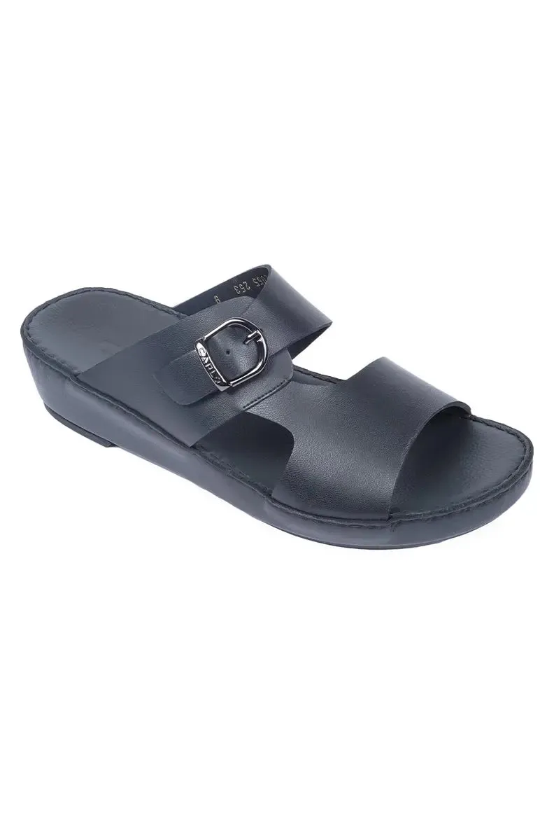 Carlo Special Classic Arabic Leather footwear | Handcrafted 2055 Black