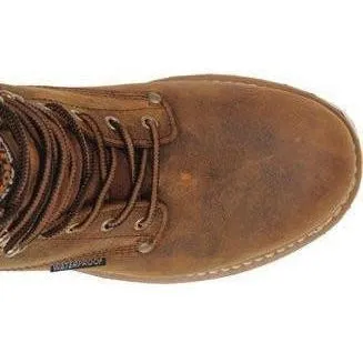 Carolina Men's Elm 8"� Steel Toe Waterproof INS Logger Work Boot - Brown - CA5821