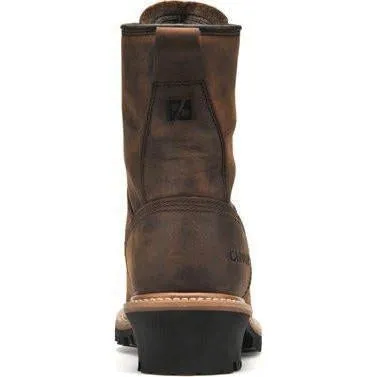 Carolina Men's Elm 8"� Waterproof Logger Work Boot - Brown - CA8821
