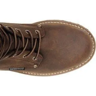 Carolina Men's Elm 8"� Waterproof Logger Work Boot - Brown - CA8821