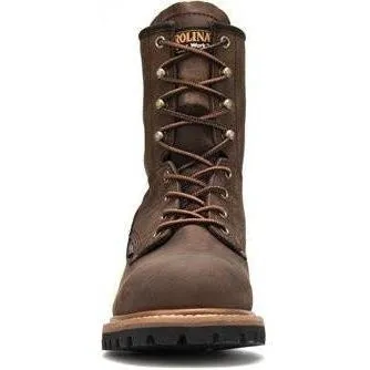 Carolina Men's Elm 8"� Waterproof Logger Work Boot - Brown - CA8821