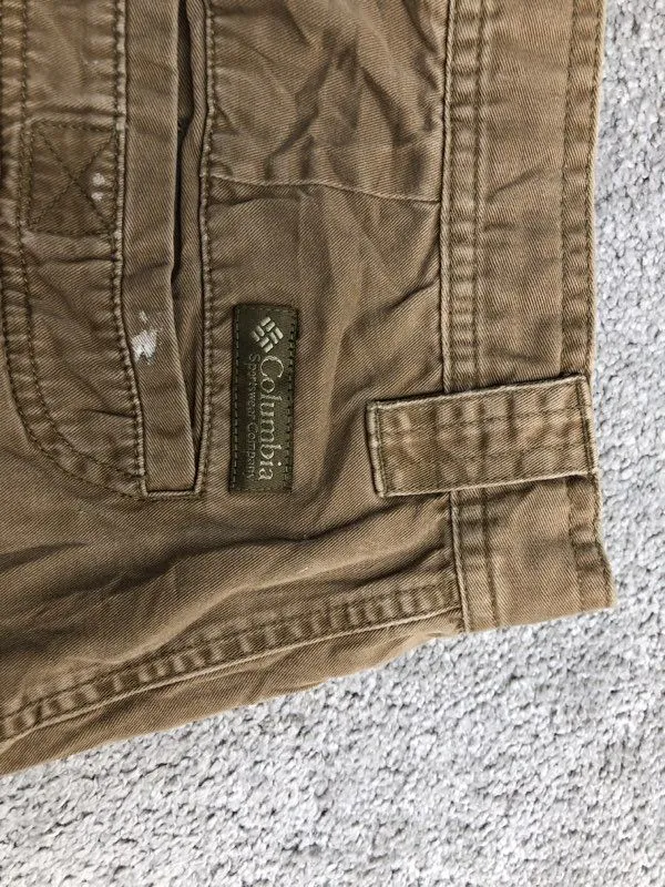 Columbia Shorts Mens 40 Brown Cargo Shorts Pockets Workwear Outdoor Lightweight