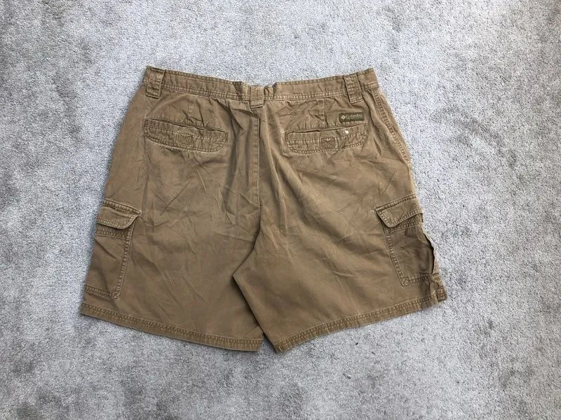 Columbia Shorts Mens 40 Brown Cargo Shorts Pockets Workwear Outdoor Lightweight