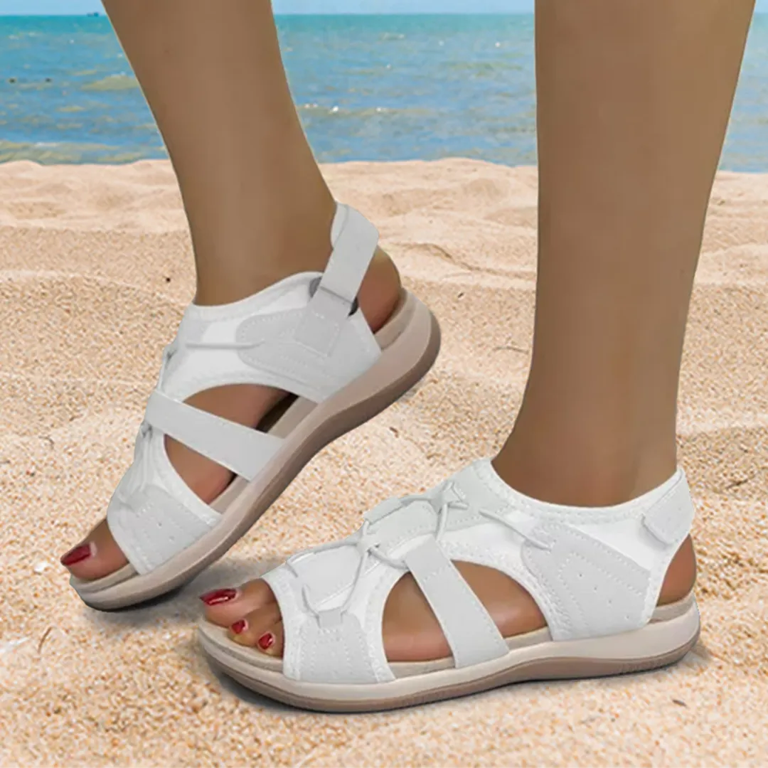 Comfyfleek Arch Support Stretchy Wide Width Sport Flat Sandals