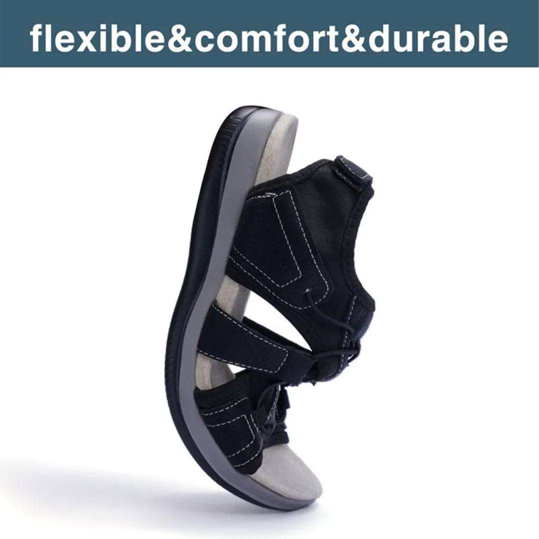 Comfyfleek Arch Support Stretchy Wide Width Sport Flat Sandals
