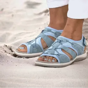 Comfyfleek Arch Support Stretchy Wide Width Sport Flat Sandals