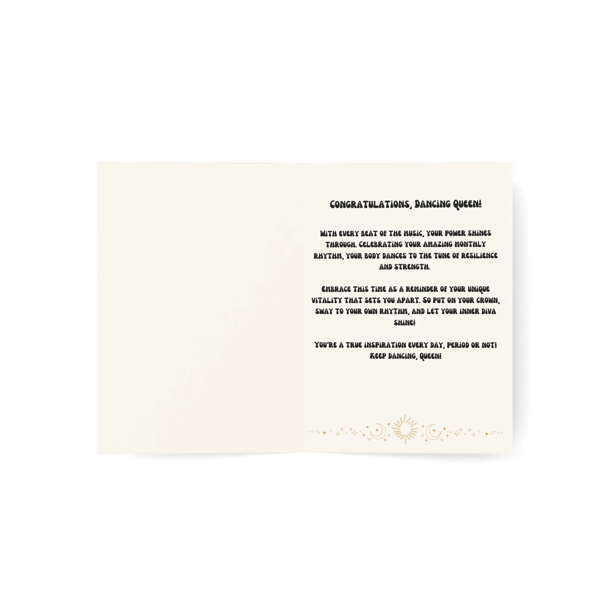 Dancing Queen Greeting Cards (1, 10, 30, and 50pcs)