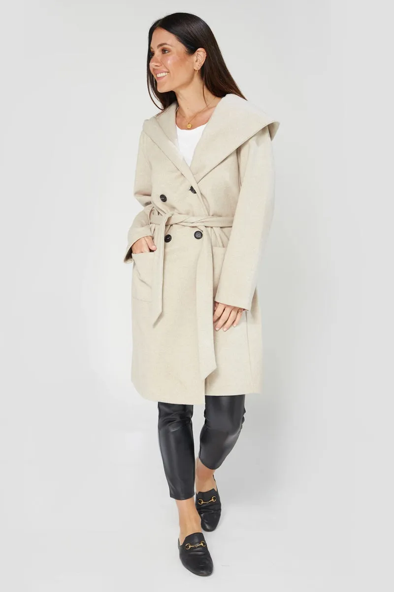 Dear Sutton - Aspen Coat - Alabaster Marle