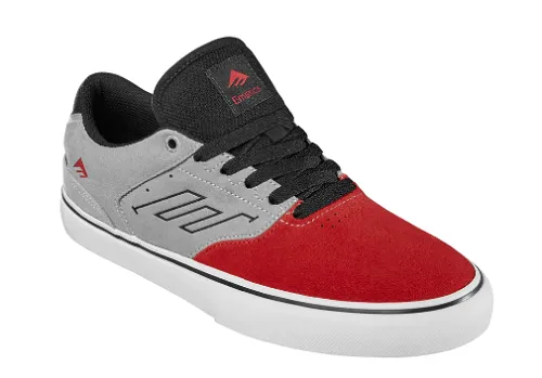 Emerica Shoes The Low Vulc Red Grey Black