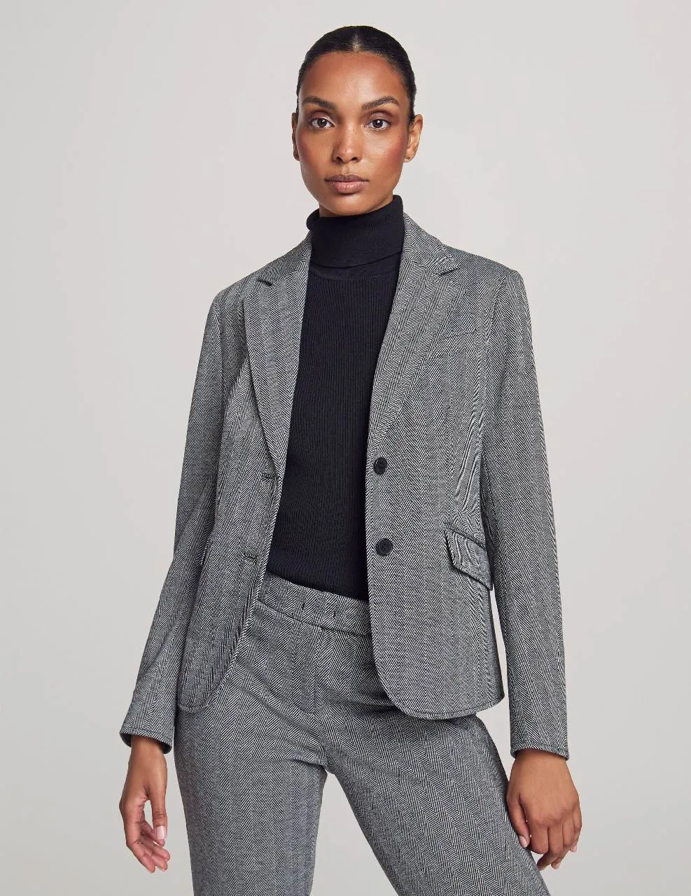 Executive Collection Two Button Jacket With Pants and Skirt